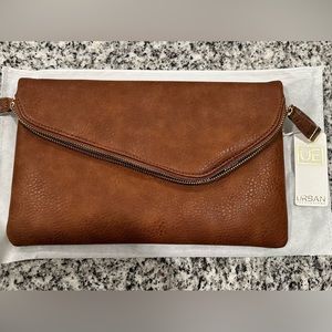Vegan leather clutch